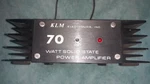 Klm Electronics Watt Solid State Power Amplifier Pa 10-70BL. Fixed Price $74.99.