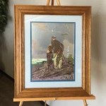 Norman Rockwell Outward Bound Foil Etch. Fixed Price $40.00.