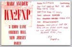 1972 WN2FXP Cherry Hill Nj Amateur Radio Qsl Card W5MZM Wolf Trap Stamp A421. Fixed Price $13.95.