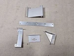 Heathkit AR-1515 Receiver Part Aluminum Mounting Brackets 204-1170, 204-2109. Fixed Price $8.95.