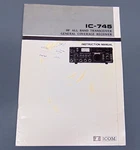 Icom IC-745 Hf Transceiver Original Operating Instruction Manual. Fixed Price $12.00.