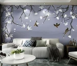 3D Black Bird Petal ZHU8173 Wallpaper Mural Removable Self-adhesive Zoe. Fixed Price $249.99.