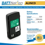 9.6V 1000MAH Nimh Battery For Alinco EBP-46, EBP-46N, DJ-V5, DJ-V5TH. Fixed Price $27.49.