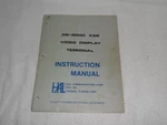 Hal Communication DS-3000 Ksr Video Display Terminal Instruction Manual Original. Fixed Price $40.00.