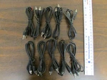 10 Pieces 3-FOOT Rca Connector Pigtails Jumpers Cables Ham Amateur Radio Nos. Fixed Price $9.95.