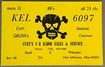 Ohio Port Jefferson, Ham Radio Kel 6097, Curt Gross Cb Sales 1970 Pc. Fixed Price $7.99.