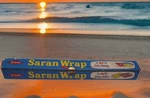Vtg 50S 60S Saran Wrap Plastic Box Dow Chemical Diamond Logo Nos. Fixed Price $6.00.