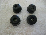 Icom IC-737A Side Cabinet Bumpers (4) Very Nice Shape With Hardware. Fixed Price $15.00.