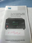 Palstar Technical Manual LA-1K Rf Sensing 1000W Dual Hf Ld Mos Amplifier. Fixed Price $26.00.