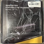 Signstek Portable Fm Transmitter ST-7C Dual Power. Fixed Price $55.00.