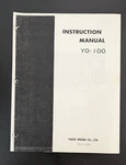 Yaesu YO-100 Instruction Manual With 11"X13" Schematic. Fixed Price $18.00.