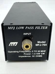MFJ-704 Low Pass Filter 0-30 Mhz 1.5 Kw Cw Impedence: 52 Ohms. Fixed Price $49.95.