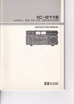 Instruction Manual For Icom IC-211 English. Fixed Price $17.48.