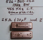 Collins Mechanical Filter 455 Khz Cf, 1,2 Or Bw Symmetrical (am) Nos. Fixed Price $105.00.