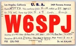 1940 Los Angeles W6SPJ Amateur Radio Qsl Postcard W7FTX Corvallis Mt D440. Fixed Price $11.95.