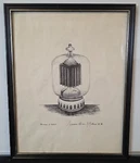 Eimac 4-1000A Transmitter Radio Tube Sketch Drawing 11 X 14. Fixed Price $49.99.