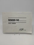 Adi Corp. SENDER-145 Hand-held Transceiver User's Manual Good Condition!. Fixed Price $19.99.