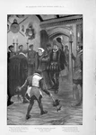 Original Old Antique Print Christmas Welcome Dark Ages 1902 20TH Century. Fixed Price $17.49.