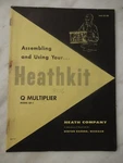 Heathkit Model QF-1 Multiplier Manual Original. Fixed Price $16.95.