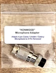 4 Pin Galaxy Or Cobra/uniden Microphone To 8 Kenwood Radio Adapter. Fixed Price $21.99.