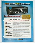 Drake TR5 Transceiver Brochure Flyer Piece. Fixed Price $12.95.
