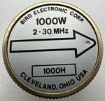 Bird 43 Thruline Wattmeter Element 1000W 1000H 2-30MHZ. Fixed Price $242.00.