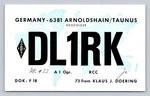 Ham Radio Qsl DL1RK Germany 1966 Collins Equipment Contact. Fixed Price $16.99.