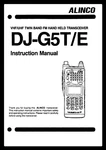 Alinco DJ-G5 T/e Transceiver Instruction Manual 71 Pages Operating Guide. Fixed Price $19.99.
