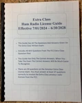 69 Page Ham Radio Extra Class License Study Guide Manual All Questions & Answers. Fixed Price $28.95.
