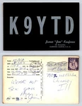 Ham Radio Qsl Qso Postcard K9YTD, Elmhurst, Illinois, Usa. Fixed Price $16.99.