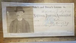 1898 A.t Miller Photo National Trotting Association Drivers License Horse Racing. Fixed Price $74.99.