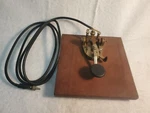 Ham Radio Vintage Monogram Oak Base. Fixed Price $26.79.