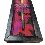 Display Case # 40-000 (black/rainbow Batik)- Holds 1. Fixed Price $125.00.