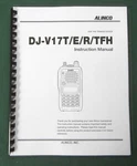 Alinco DJ-V17T Instruction Manual: Comb Bound & Protective Plastic Covers. Fixed Price $23.50.