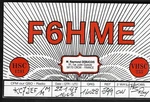 Qsl Qso Cb Radio CARD"F6HME,M. Raymond DEBUCOIS,97",CROIX,FRANCE(Q7881). Fixed Price $8.50.