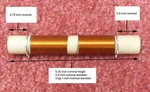 New Amp Supply Heathkit Ceramic Plate Choke 175UH 5-1/4" X 3/4" 1/4"-20 Thread. Fixed Price $60.00.