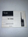 Icom IC-R10 Receiver Scanner Original Instruction Manual. Fixed Price $18.00.