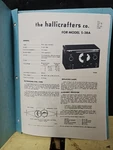 Hallicrafters S-38A Fm Receiver Service Manual. Fixed Price $17.49.