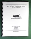 Qro HF-2000 Instruction Manual: 38 Pages W/ Schematics & Protective Covers!. Fixed Price $21.00.
