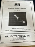 MFJ-1622 Window Mount Antenna Manual. Fixed Price $9.95.