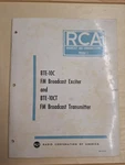 Rca Fm Broadcast Exciter & BTE-10CT Transmitter Operating Manual. Fixed Price $50.00.