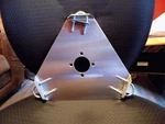 Ham Radio Antenna 12GA. Galv. Steel Bearing Plate For Yaesu GS-050. Fixed Price $42.00.