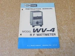 Drake WV-4 Ham Radio Rf Wattmeter Instruction Manual (original). Fixed Price $20.00.