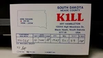 Amateur Radio Qsl Postcard K1LL Art Hambleton 1988 Black Hawk South Dakota. Fixed Price $9.66.
