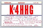 Ham Radio Qsl/qso K4HHG W4HTD Paducah Ky Usa 1956 ARC-5 BC-455-B Cw. Fixed Price $16.99.