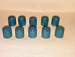 Small Turquoise Knobs For Heathkit HO-10 And HO-13, 1950/60'S,. Fixed Price $48.00.