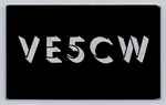 Ham Radio Qsl VE5CW Regina Saskatchewan Canada 1959 Groundplane Antenna. Fixed Price $16.99.