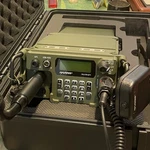 In Fcs Prc 117G Military Tactical Surplus Vehicle Radio With Handmic Kdu Set. Fixed Price $1296.30.