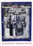 Brochure For Yaesu VX-5R Amateur Radio Tri-band Transceiver Wideband Receiver. Fixed Price $13.95.