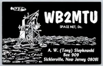 1973 WB2MTU Qsl Card Lunar Lander Space Net Sicklerville Nj Ham Radio A156. Fixed Price $14.95.